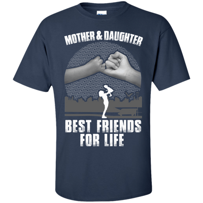 Mother and Daughter Best Friends For Life-T-Shirt & Hoodie-Classic T-Shirt-Navy