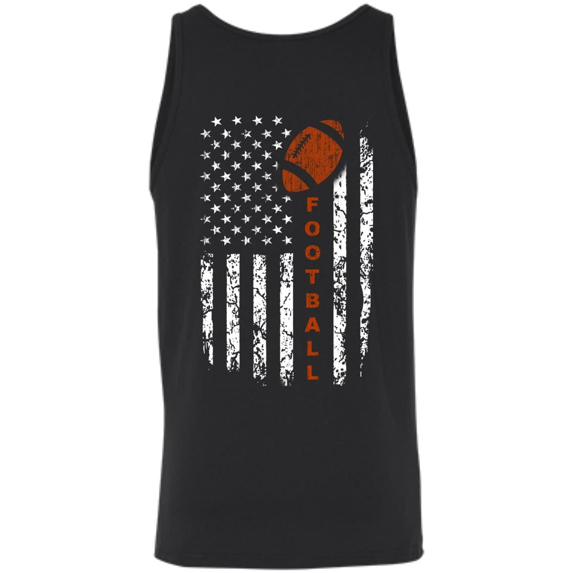 American Football Flag-T-Shirt & Hoodie-Unisex Tank-Black