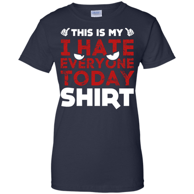 This Is My I Hate Everyone Today Shirt-T-Shirt & Hoodie-Women's T-Shirt-Navy