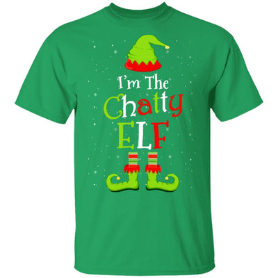 I'm The Chatty Elf Family Matching Funny Christmas Group Gift-T-Shirt & Sweatshirt-Classic T-Shirt-Irish Green