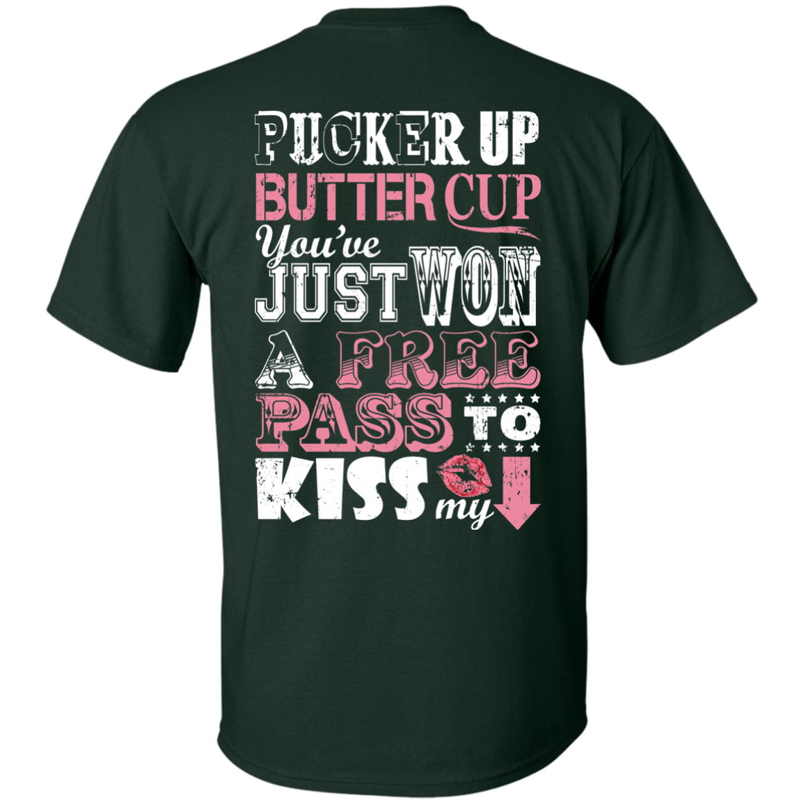 PUCKER UP BUTTER CUP-T-Shirt & Hoodie-Classic T-Shirt-Forest Green