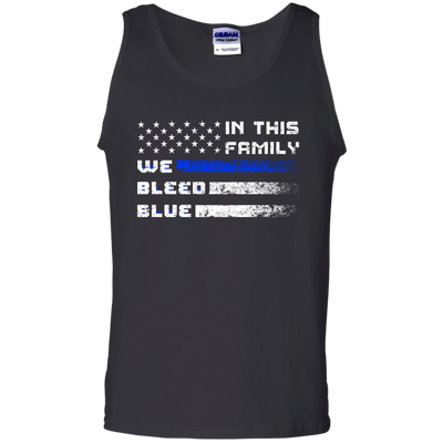 We Bleed Blue-T-Shirt & Hoodie-Unisex Tank-Black
