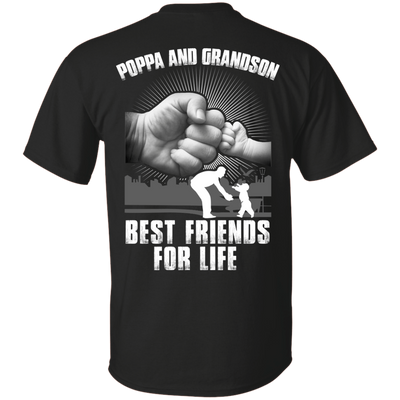Poppa And Grandson Best Friends For Life-T-Shirt & Hoodie-Classic T-Shirt-Black
