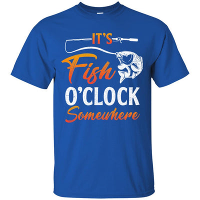 It's Fish O'clock Dad Papa Fishing Fish Father's Day-T-Shirt & Hoodie-Classic T-Shirt-Royal