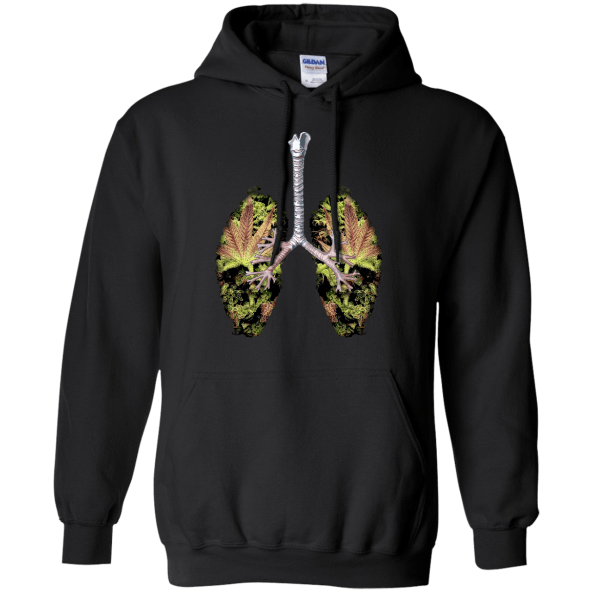 My Weed Lungs-T-Shirt & Hoodie-Pullover Hoodie-Black