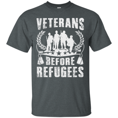 VETERANS BEFORE REFUGEES-T-Shirt & Hoodie-Classic T-Shirt-Dark Heather