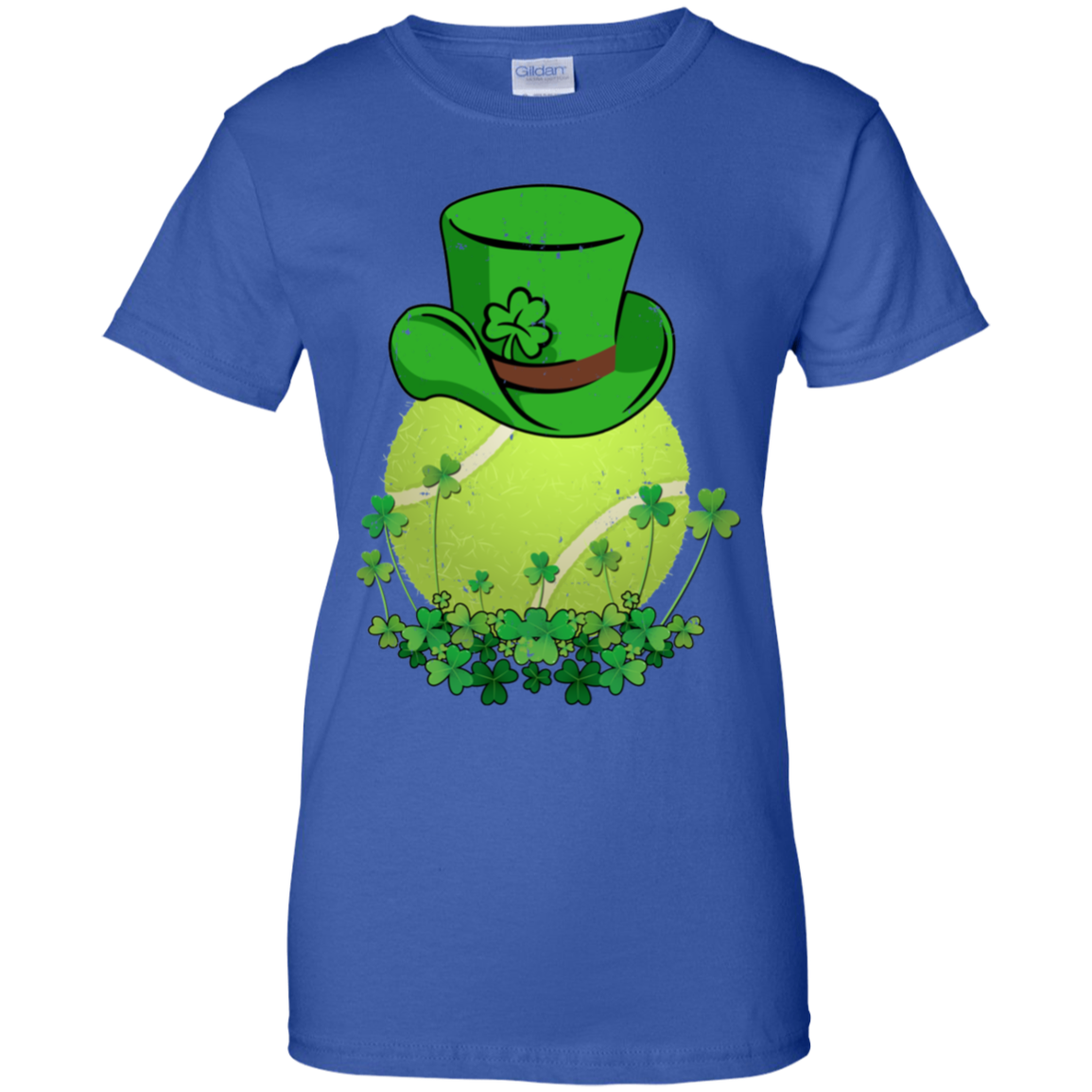 Shamrock Tennis Leprechaun St Patricks Day-T-Shirt & Hoodie-Women's T-Shirt-Royal