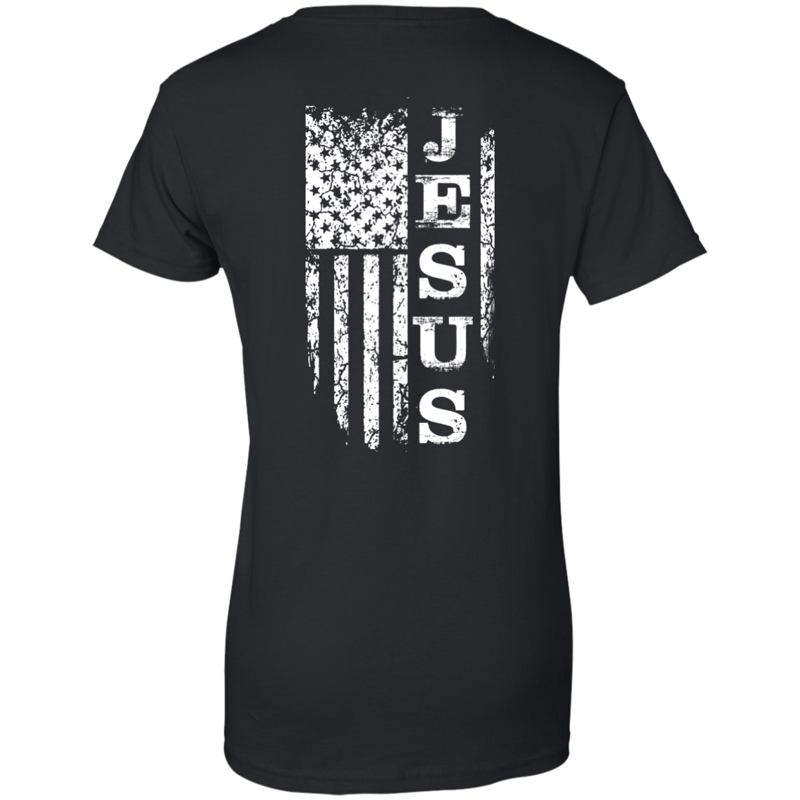 JESUS American Flag-T-Shirt & Hoodie-Women's T-Shirt-Black