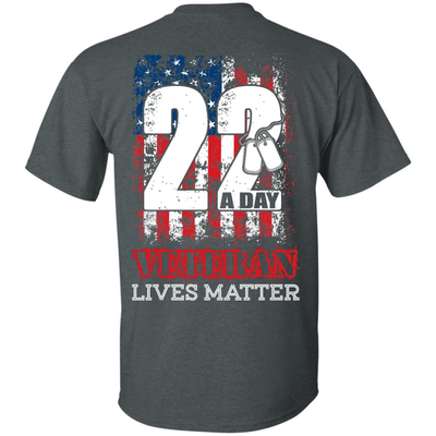 22 Push Up Challenge Veteran Lives Matter-T-Shirt & Hoodie-Classic T-Shirt-Dark Heather