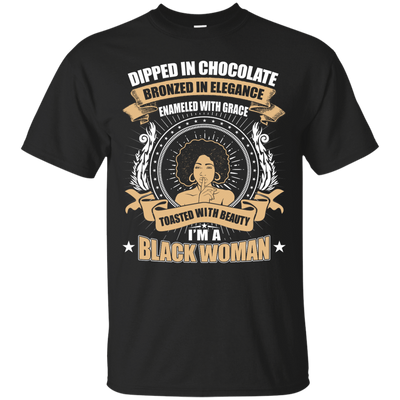 Toasted With Beauty I'm A Black Woman-T-Shirt & Hoodie-Classic T-Shirt-Black