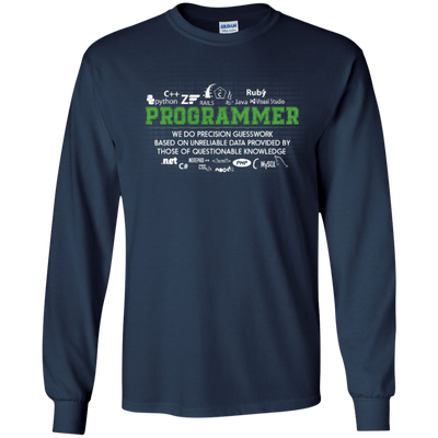 I'm A Programmer-T-Shirt & Hoodie-Long Sleeve T-Shirt-Navy