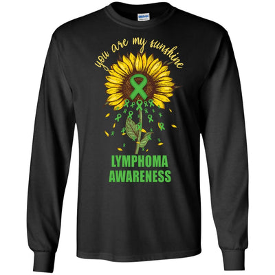 You Are My Sunshine Lymphoma Awareness-T-Shirt & Hoodie-Long Sleeve T-Shirt-Black