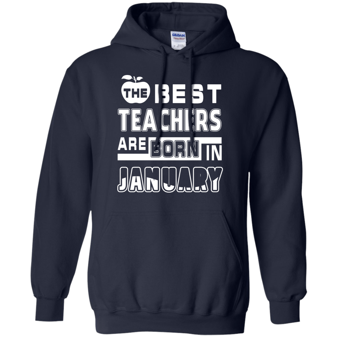 The Best Teachers Are Born In February-T-Shirt & Hoodie-Pullover Hoodie-Navy