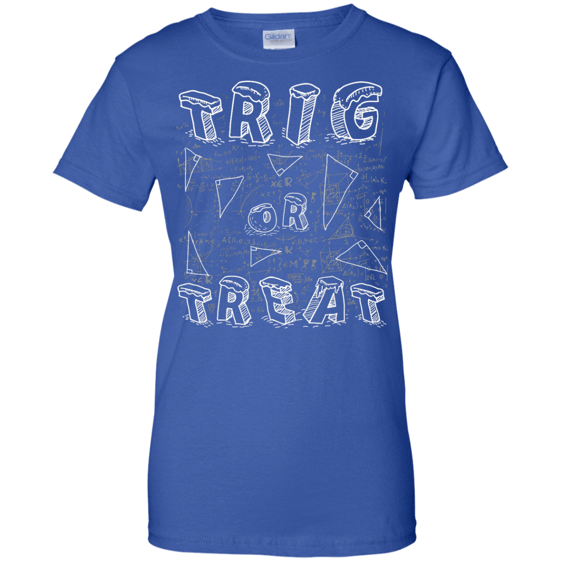 Trig Or Treat Math-T-Shirt & Hoodie-Women's T-Shirt-Royal