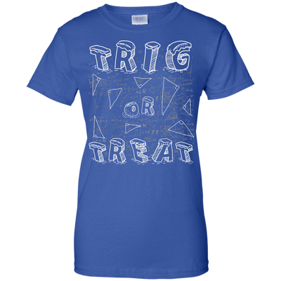 Trig Or Treat Math-T-Shirt & Hoodie-Women's T-Shirt-Royal