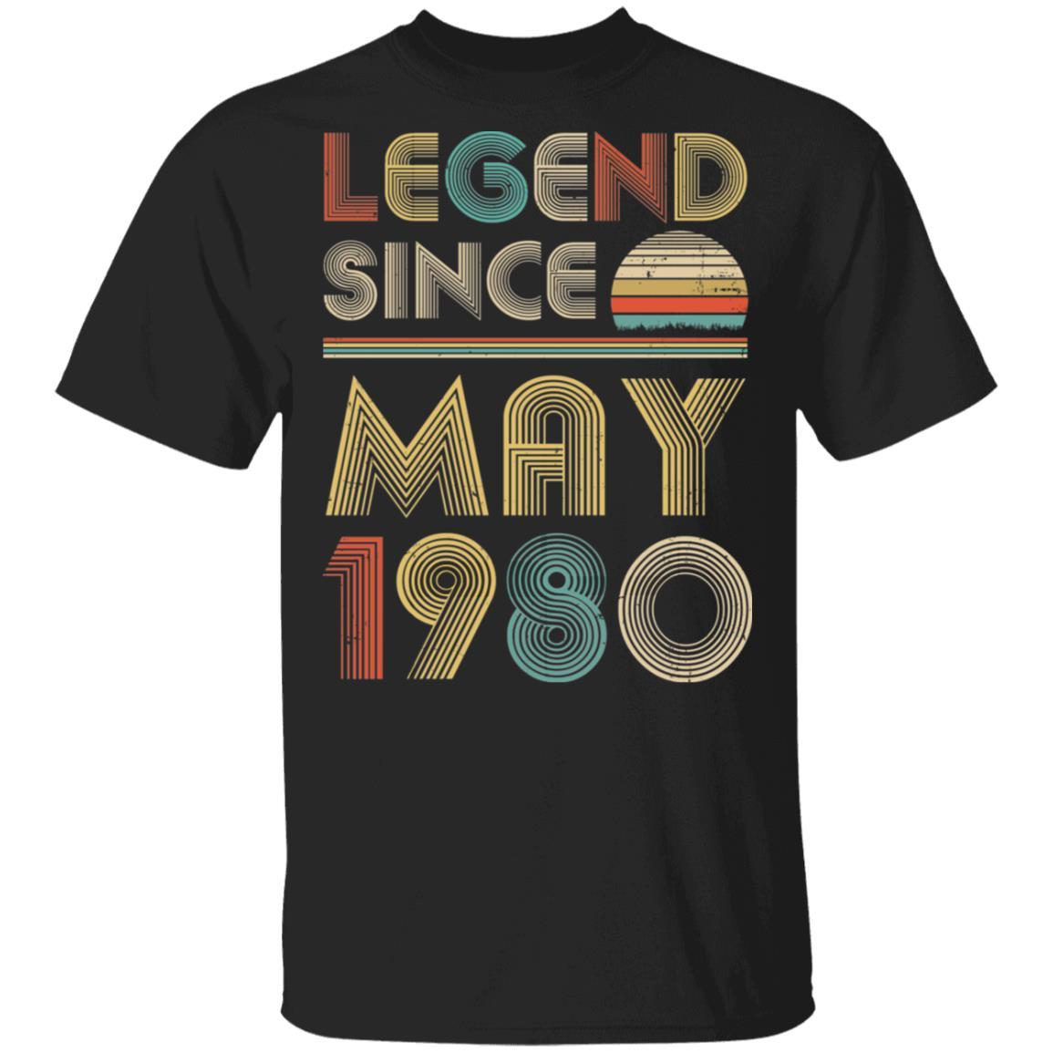 Legend Since May 1980 Vintage 42th Birthday Gifts
