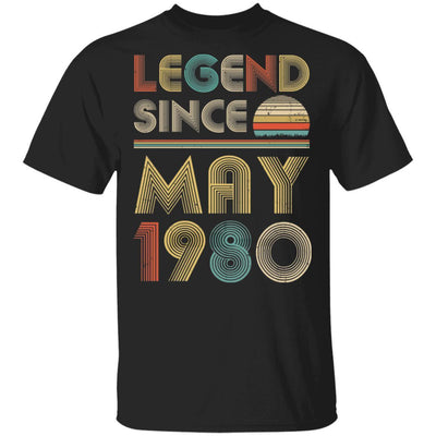 Legend Since May 1980 Vintage 41th Birthday Gifts-T-Shirt & Hoodie-Classic T-Shirt-Black
