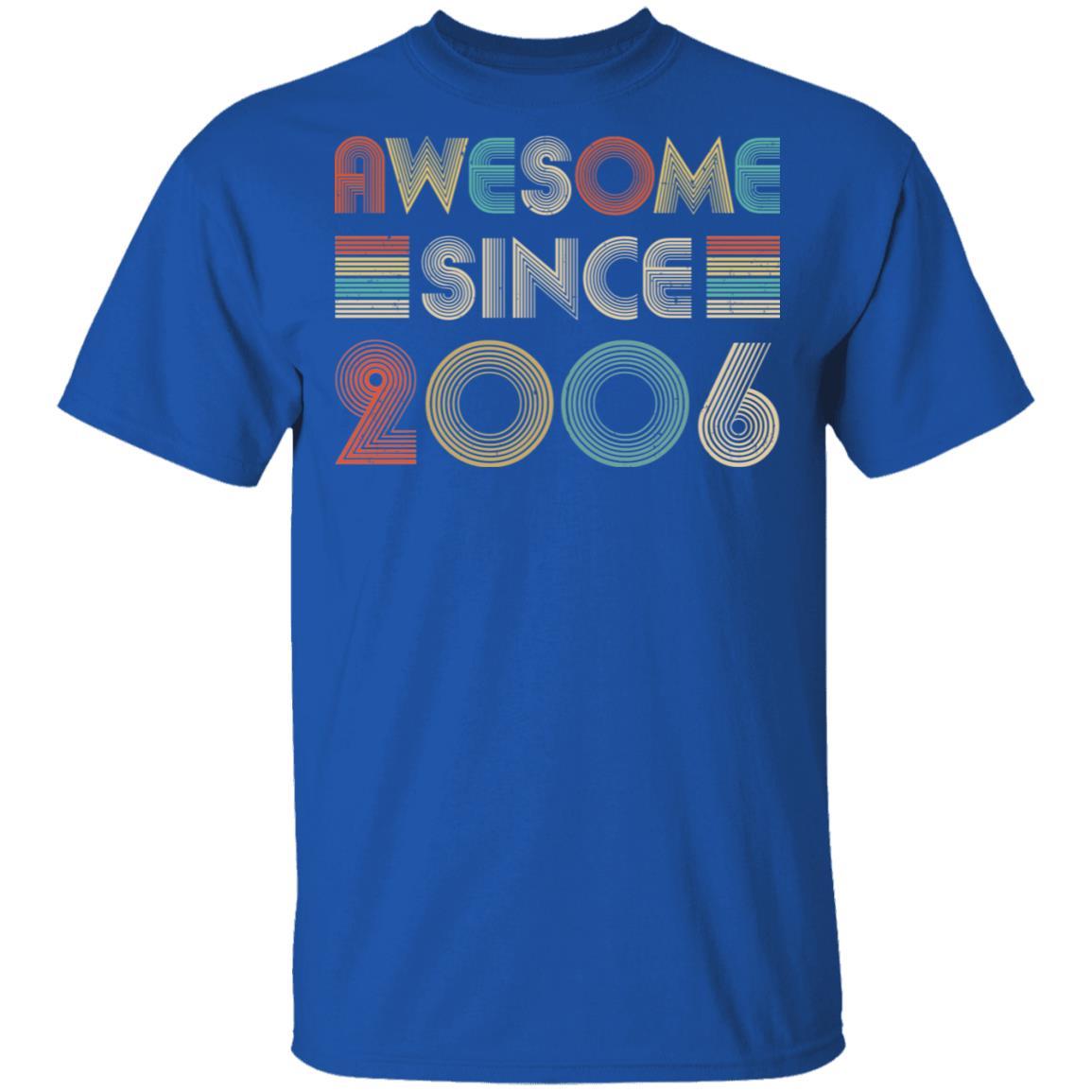 Awesome Since 2006 15th Birthday Gifts-T-Shirt & Hoodie-Classic T-Shirt-Royal