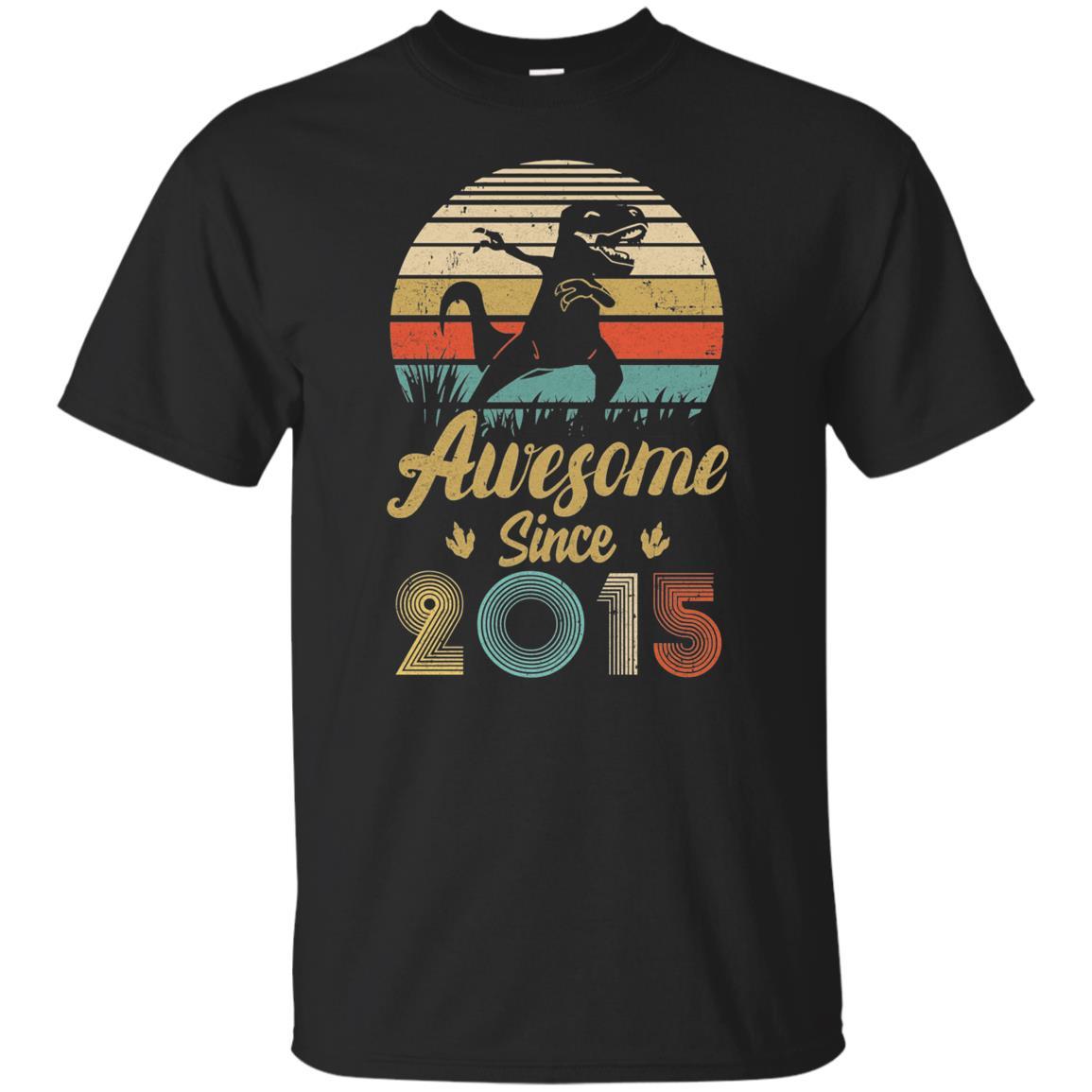 Awesome Since 2015 7th Years Old Dinosaur Birthday Gift Youth