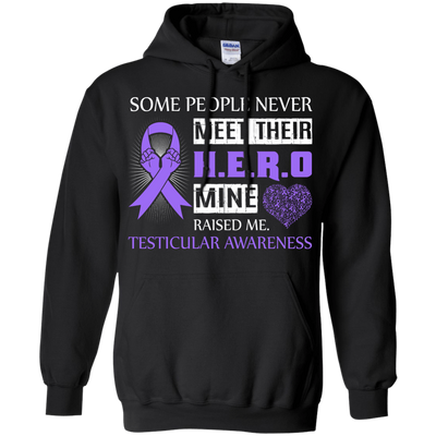 Testicular Awareness Some People Never Meet Hero-T-Shirt & Hoodie-Pullover Hoodie-Black