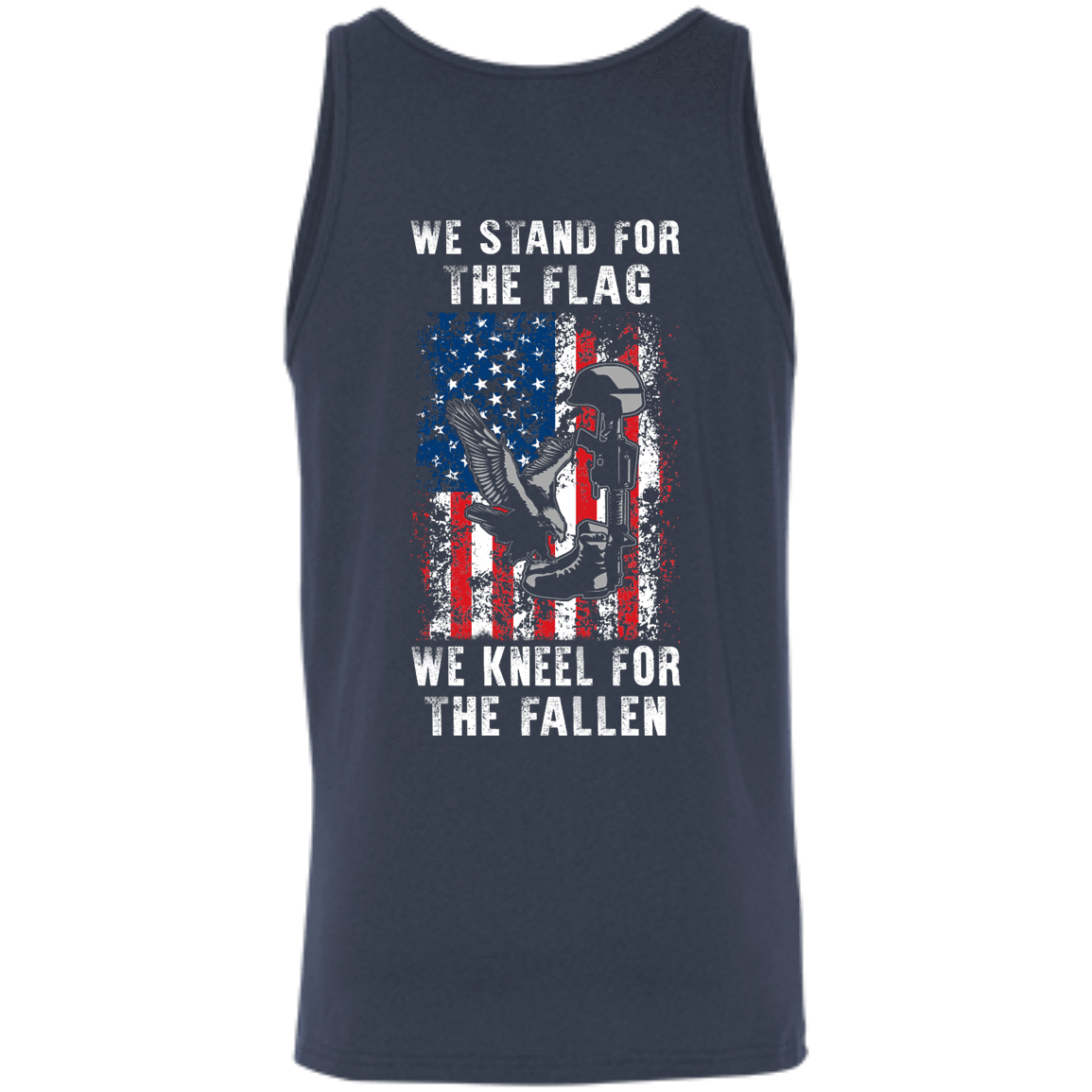 We Stand For The Flag-T-Shirt & Hoodie-Unisex Tank-Navy