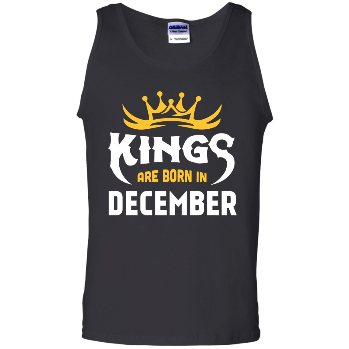Kings Are Born In December-T-Shirt & Hoodie-Unisex Tank-Black