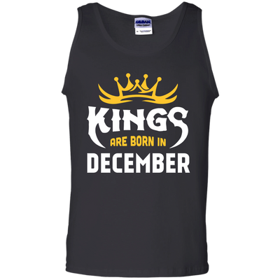 Kings Are Born In December-T-Shirt & Hoodie-Unisex Tank-Black