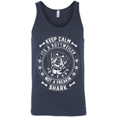 Keep Calm It's A Rottweiler Not A Freaking Shark-T-Shirt & Hoodie-Unisex Tank-Navy