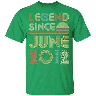 Legend Since June 2012 Vintage 9th Birthday Gifts Youth-Youth Shirt-Youth T-Shirt-Irish Green