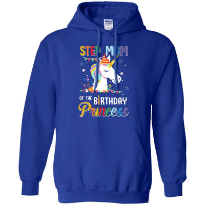 Step Mom Of The Unicorn Birthday Princess-T-Shirt & Hoodie-Pullover Hoodie-Royal