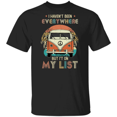 I Haven't Been Everywhere But It's On My List Travel-T-Shirt & Hoodie-Classic T-Shirt-Black