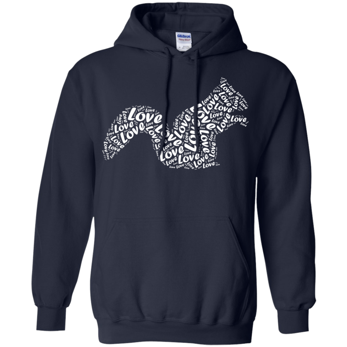 I Love Squirrel-T-Shirt & Hoodie-Pullover Hoodie-Navy