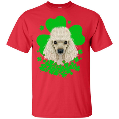 Poodle St. Patrick's Day Clovers-T-Shirt & Hoodie-Classic T-Shirt-Red