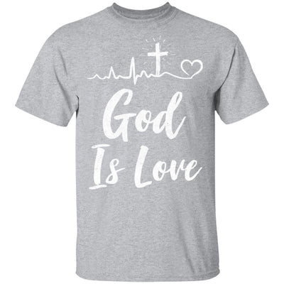 God Is Love Christian Gifts Women-T-Shirt & Tank Top-Classic T-Shirt-Sport Grey