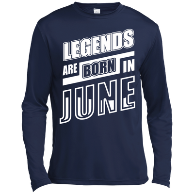 Legends are born in JUNE-T-Shirt & Hoodie-Long Sleeve T-Shirt-Navy
