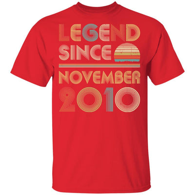 Legend Since November 2010 Vintage 11th Birthday Gifts Youth-Youth Shirt-Youth T-Shirt-Red