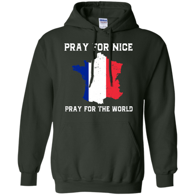 PRAY FOR NICE , PRAY FOR THE WORD-T-Shirt & Hoodie-Pullover Hoodie-Forest Green