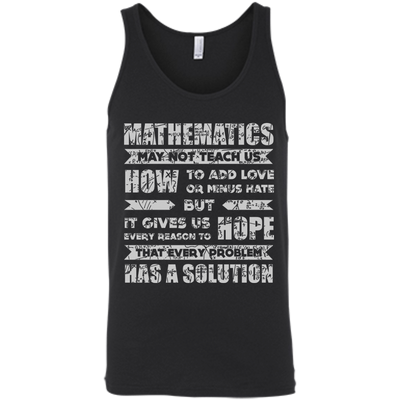 MATHEMATICS May Not Teach Us-T-Shirt & Hoodie-Unisex Tank-Black