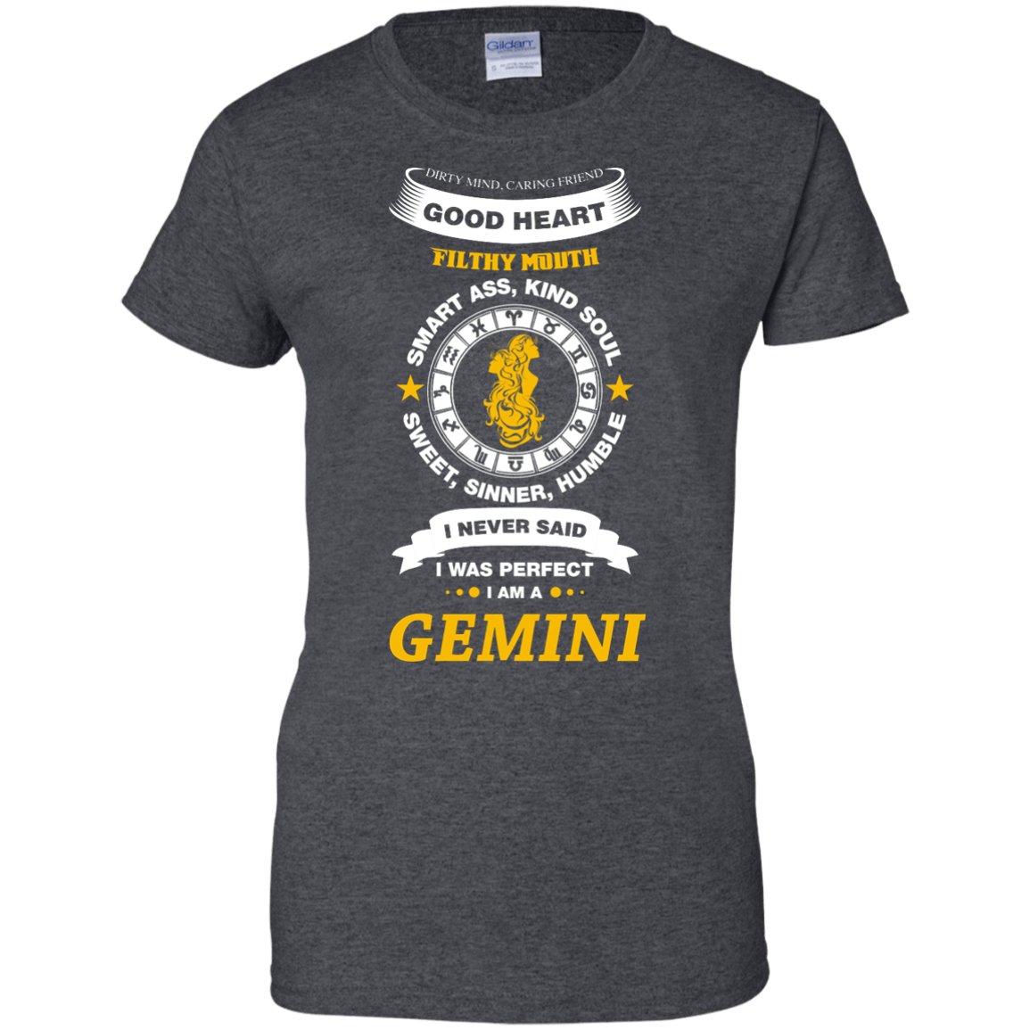 I Never Said I Was Perfect I Am A GEMINI-T-Shirt & Hoodie-Women's T-Shirt-Dark Heather