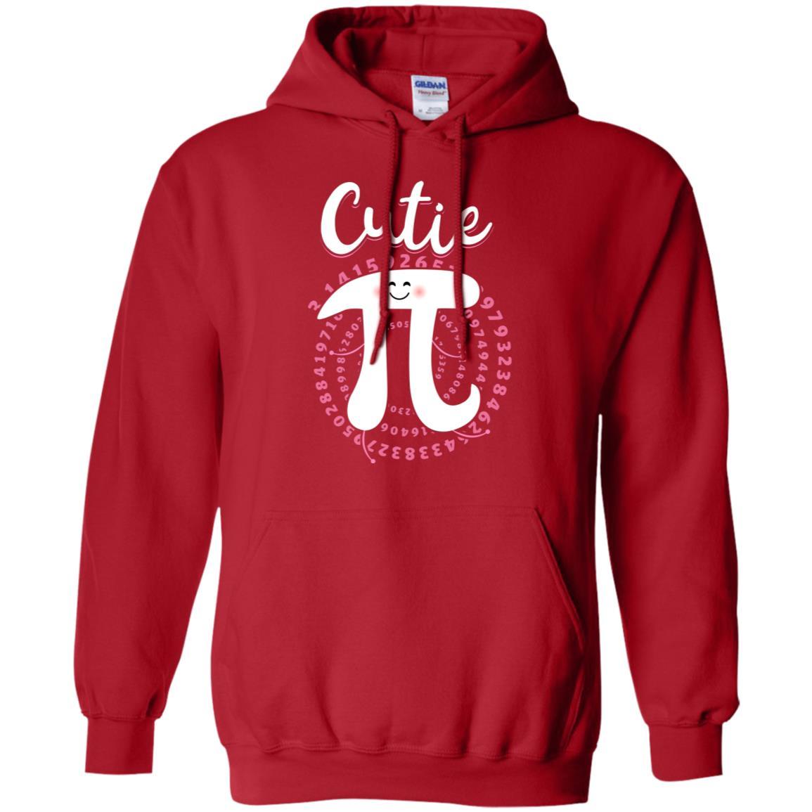 Cutie Pi Cute Math Pi Day Gifts-T-Shirt & Hoodie-Pullover Hoodie-Red