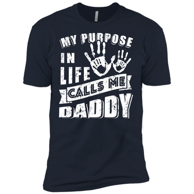 My Purpose In Life Calls Me Dad-T-Shirt & Hoodie-Premium T-Shirt-Midnight Navy