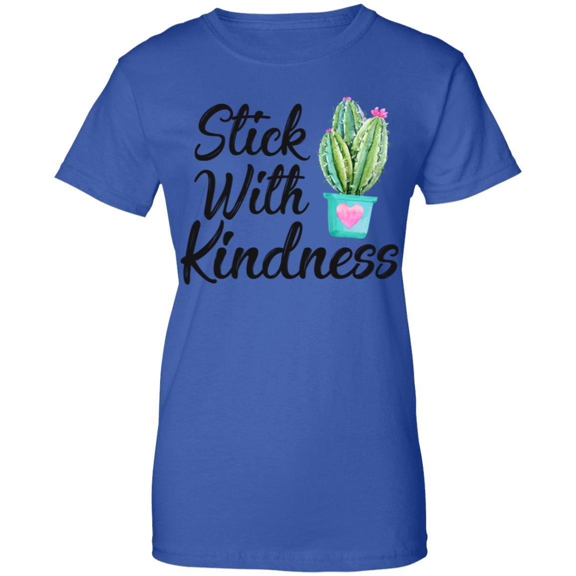 Stick With Kindness Teacher Students Gift-T-Shirt & Hoodie-Women's T-Shirt-Royal