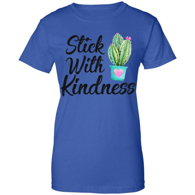 Stick With Kindness Teacher Students Gift-T-Shirt & Hoodie-Women's T-Shirt-Royal