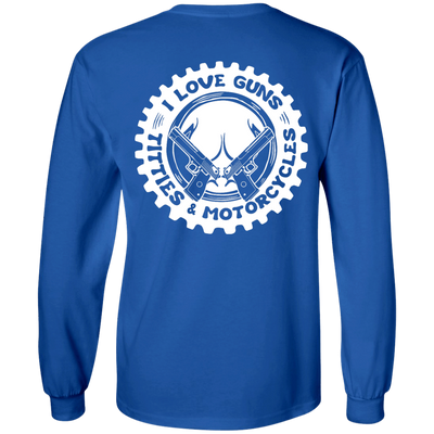I Love Guns Titties Motorcycles-T-Shirt & Hoodie-