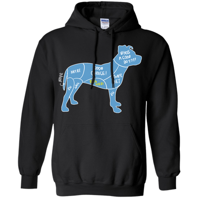 Proper Way To Pet A Dog Pitbull Lover-T-Shirt & Hoodie-Pullover Hoodie-Black