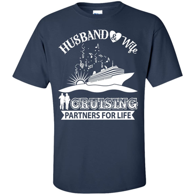 Husband And Wife Cruising Partners For Life-T-Shirt & Hoodie-Classic T-Shirt-Navy
