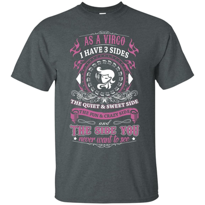 As A Virgo I Have 3 Sides-T-Shirt & Hoodie-Classic T-Shirt-Dark Heather