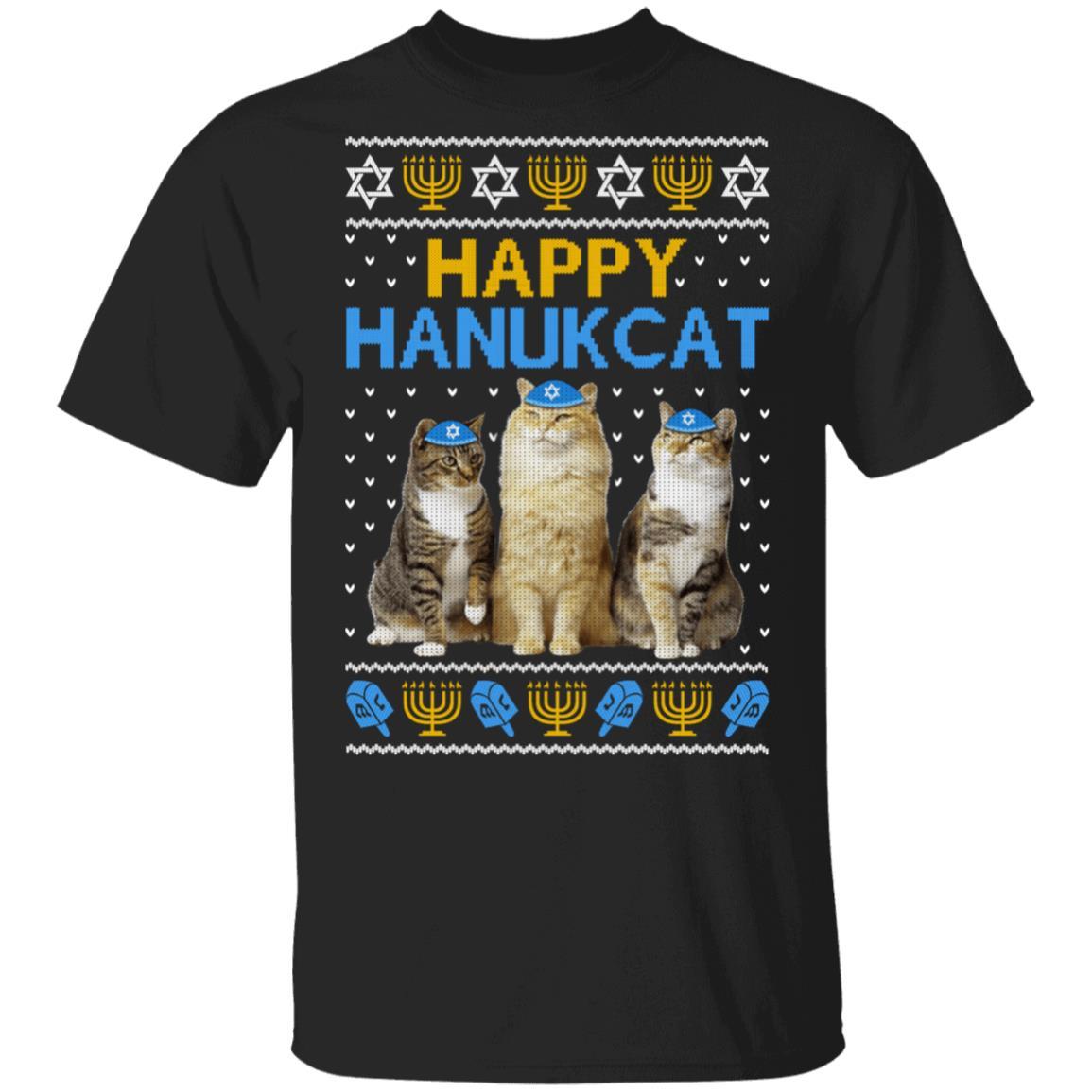 Happy Hanukcat-T-Shirt & Sweatshirt-Classic T-Shirt-Black
