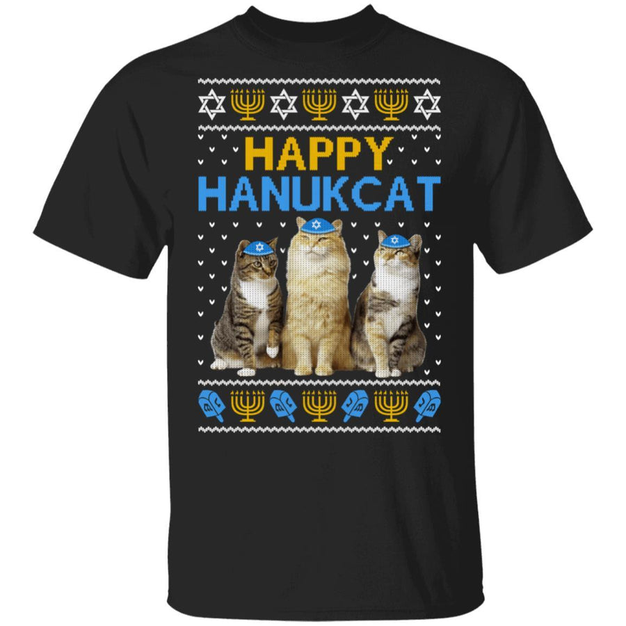 Happy Hanukcat-T-Shirt & Sweatshirt-Classic T-Shirt-Black