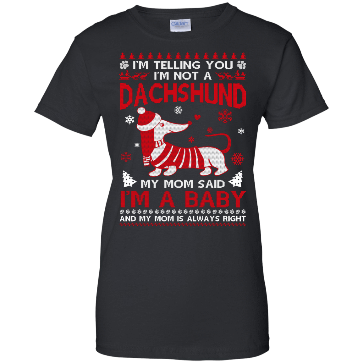 I'm Telling You I'm Not A Dachshund-T-Shirt & Hoodie-Women's T-Shirt-Black